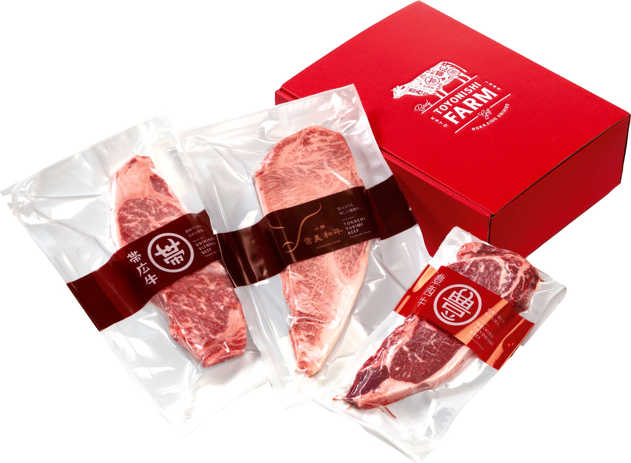 トヨニシファームのステーキ3種食べ比べギフト【冷凍】